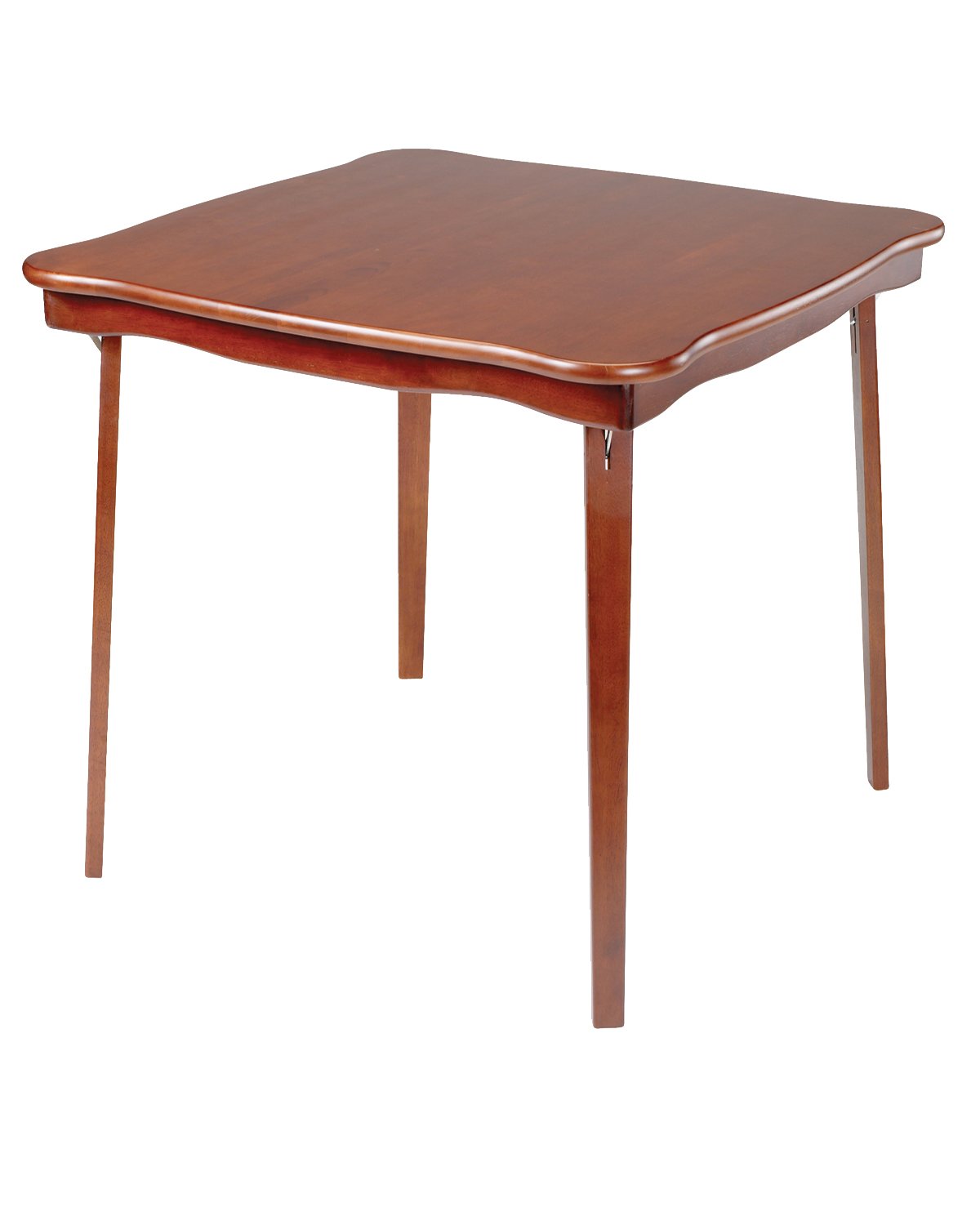 Stakmore Scalloped Edge Folding Card Table Finish, Fruitwood