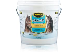 Adeptus Nutrition Allay Equine Supplement, Digestive Buffer w/Calcium & Magnesium, Calming Granular Formula w/Licorice, Prebiotic Base, Yeast Culture, Support for All Classes of Horses, 10 Lbs