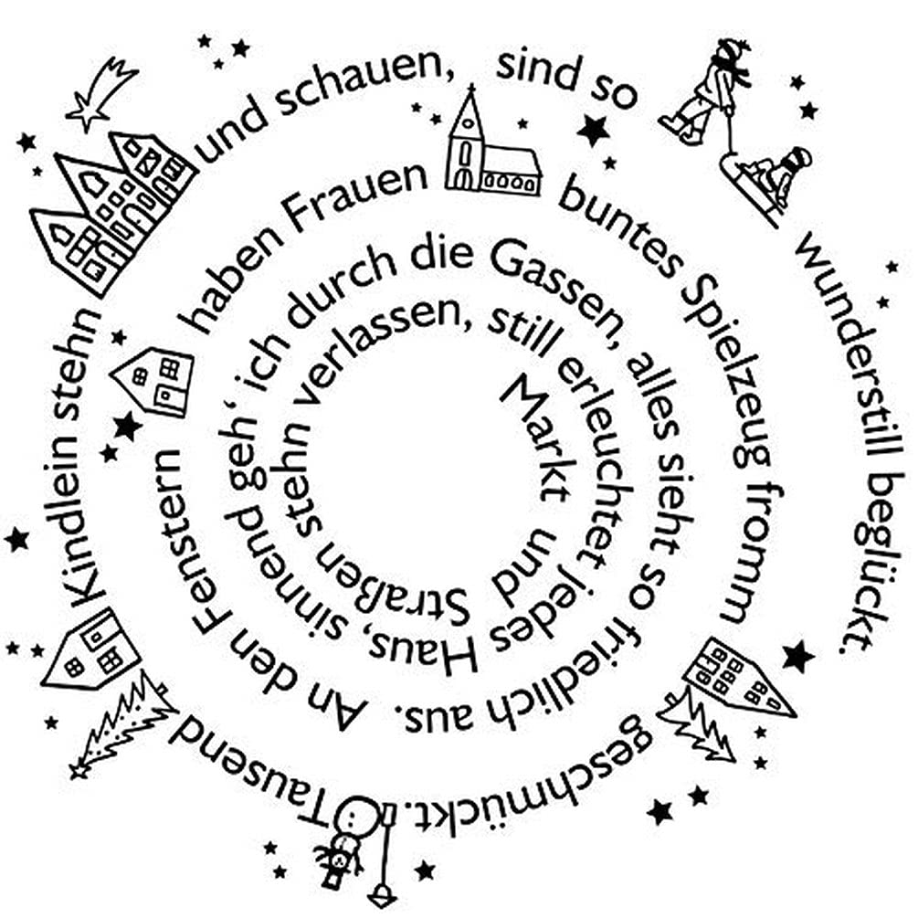 Rayher 29195000 Stamp "Weihnachten", 7x7cm