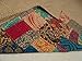 Tribal Asian Textiles Block Print Patch Work Kantha Quilt , Kantha Blanket Bedspread, Patch Kantha Throw, TWIN Kantha, Kantha Rallies Indian Quilt