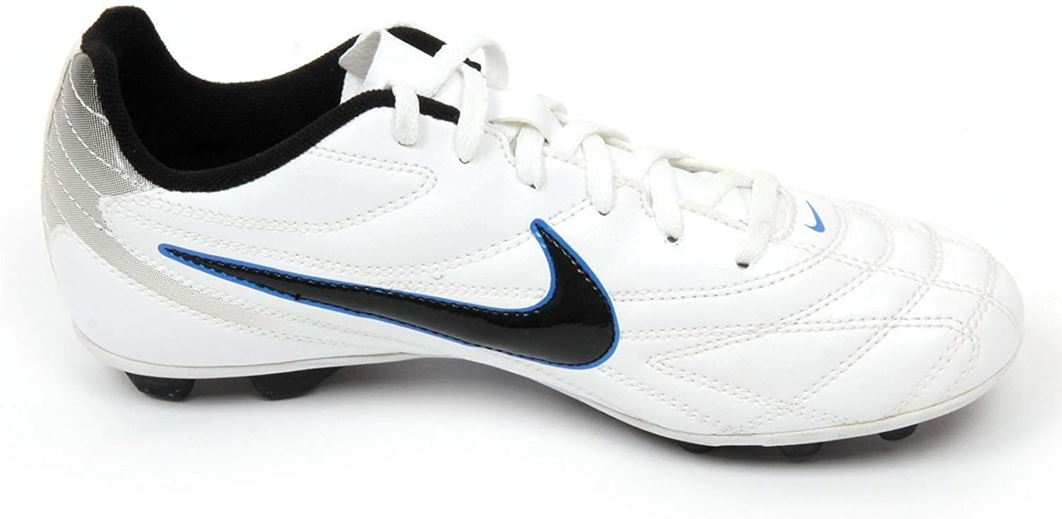 JR Premier III FGR Youth Soccer Cleats (4.5) White Soccer