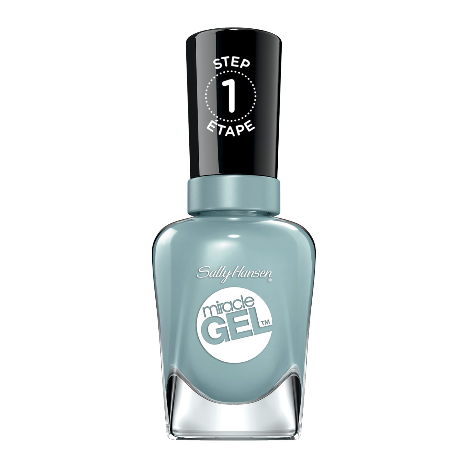Sally Hansen Miracle Gel Nail Polish At-home gel manicure, Grey Matters, Grey Shades - 14.7ml