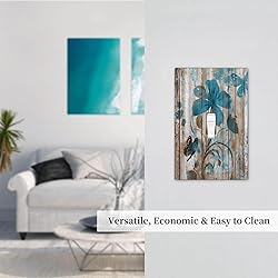 Thsanju Vintage Rustic Farmhouse Wood Plank Teal
