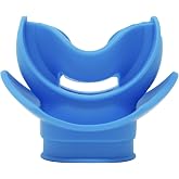 Scuba Choice Silicone Regulator Comfort Bite Mouthpiece with Lip Shield &ndash; Soft, Durable, Ergonomic Design for Reduced Jaw Fatigue and Extra Cold-Water Protection