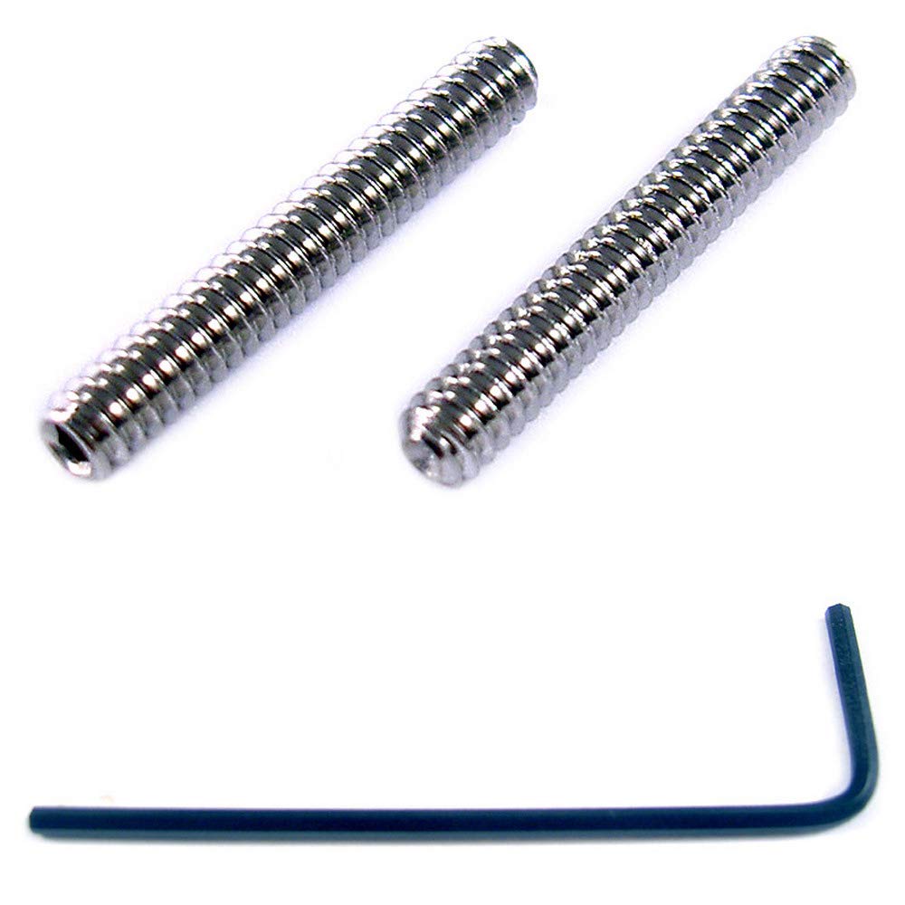 4-40 x 3/4" Socket Set Screws Cup Point Stainless Steel 10 Pack with .050 Hex Key Wrench (3/4" Length)