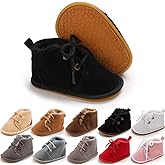 Meckior Baby Booties Newborn Infant Unisex Baby Girls Boys Velvet Rubber Anit-Slip Sole Shoes Toddler Fleece Cozy Winter Warm Prewalker Boots
