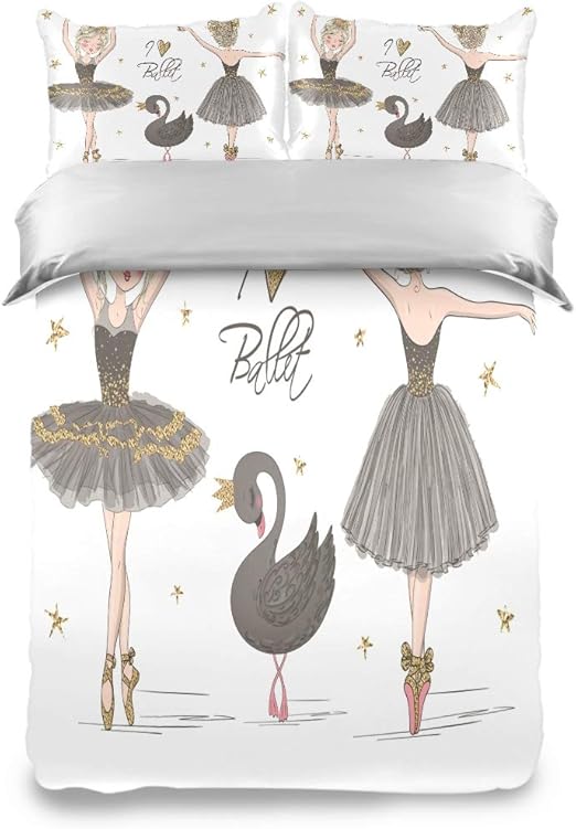 black ballerina comforter set