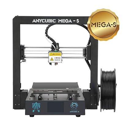 ANYCUBIC MEGA-S 3D Drucker mit Guter Qualität, neuem Extruder, Stabilen Vollmetall-Rahmen und Ultrabase Heizbett für 1,75 mm 