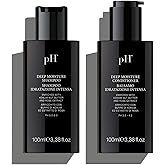 pH PURE HAIR Deep Moisture Shampoo and Conditioner Set - Hydrating and Moisturizing Shampoo and Conditioner - Dry Hair - Enriched with Kokum Nut Butter and Rose Extract (3.38 Oz each)