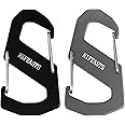 Carabiner for Backpack, S-Shaped Aluminum Carabiner, Double-Sided Carabiner,Carabiner for Camping, Fishing