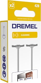 Dremel 428 Carbon Steel Brush Set, 19 mm, 2 Brushes for Rust Removal view 5