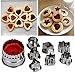 Clearance Tuscom Mix Shaped Cutting Sugar Craft Aluminium Cake Cookies Pastry Baking Cutter Mold (Silver)