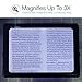 MagniPros 3X Hands-Free Full Page Magnifier with Flip-Out Legs & 4 Ultra Bright LED Lights & 3 Bonus Bookmark Magnifiers