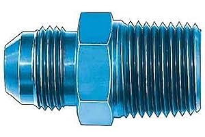 Aeroquip FCM2010 Blue Anodized Aluminum -12AN Flare to 1/2" NPT Pipe Fitting