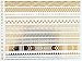 5 Sheets Metallic Tattoos Gold and Silver Flash By Modern Boho HUGE Collection (Aztec Collection)