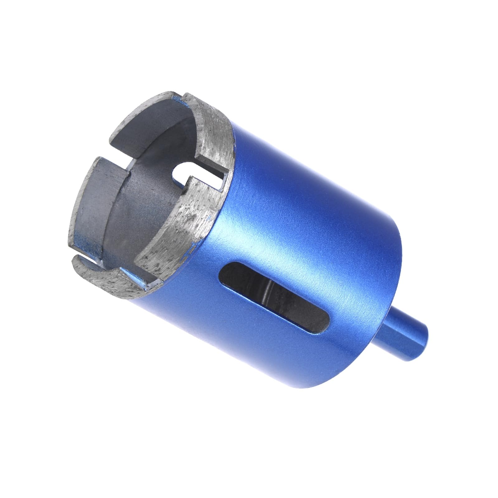 CoCud Diamond Core Drill Bit, 45mm Dia Round Shank, Tiles Stones Marble Concrete Dry/Wet Hole Saws Blue - (Applications: for M10 Angle Grinder), 1-Piece