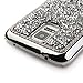 Galaxy S5 Case, ikasus Shiny Sparkle Bling Glitter Handcraft Crystal [Rhinestone Diamond] Hard Plastic Plated Slim Case Cover Full Cover Protective Case for Samsung Galaxy S5 / Galaxy SV i9600 (Sliver)
