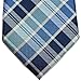 Retreez Modern Classic Plaid Check Styles Woven Microfiber Men's Tie - Blue