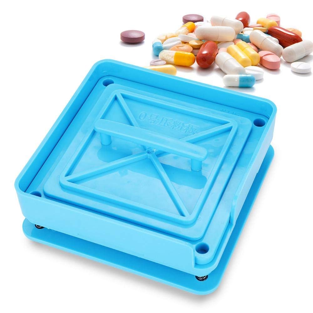 Capsule Filler Manual 100 Holes Capsule Filling Machine with Spreader Manual Capsules Filler Machine for Size 0 Capsules Holding Tray Capsule Filler for Hospital Clinic Laboratory and Home Use (0#)