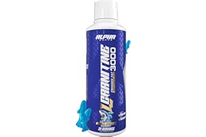 Alpha Supps - LCarnitine 3000mg Liquid | Stimulant-free Amino Acid | 31 Servings (Blue Gummies)