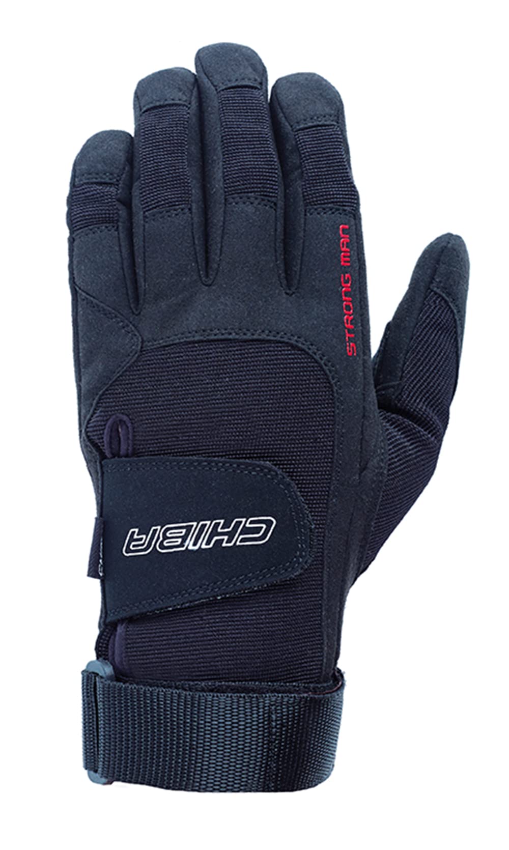 Chiba Training Support Strongman Powerstrap- Black, Medium,44102