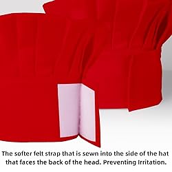 CRJHNS Chef Hat,Adult Adjustable Hook and Loop Tape