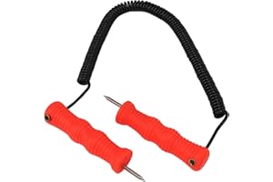 Ice Awls,Ice Fishing Safety Picks,Stainless Steel Ice Picks Kit,Handle Hanging Ice Breaking Pick for Ice Skating Skiing Fishi
