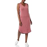 Amazon Essentials Women's Jersey Regular-Fit Sleeveless v-Neck Midi Dress (Previously Daily Ritual)