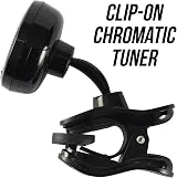 Snark SN6X Clip-On Ukulele Tuner, Black, 360° Display, Upgraded Chip view 6