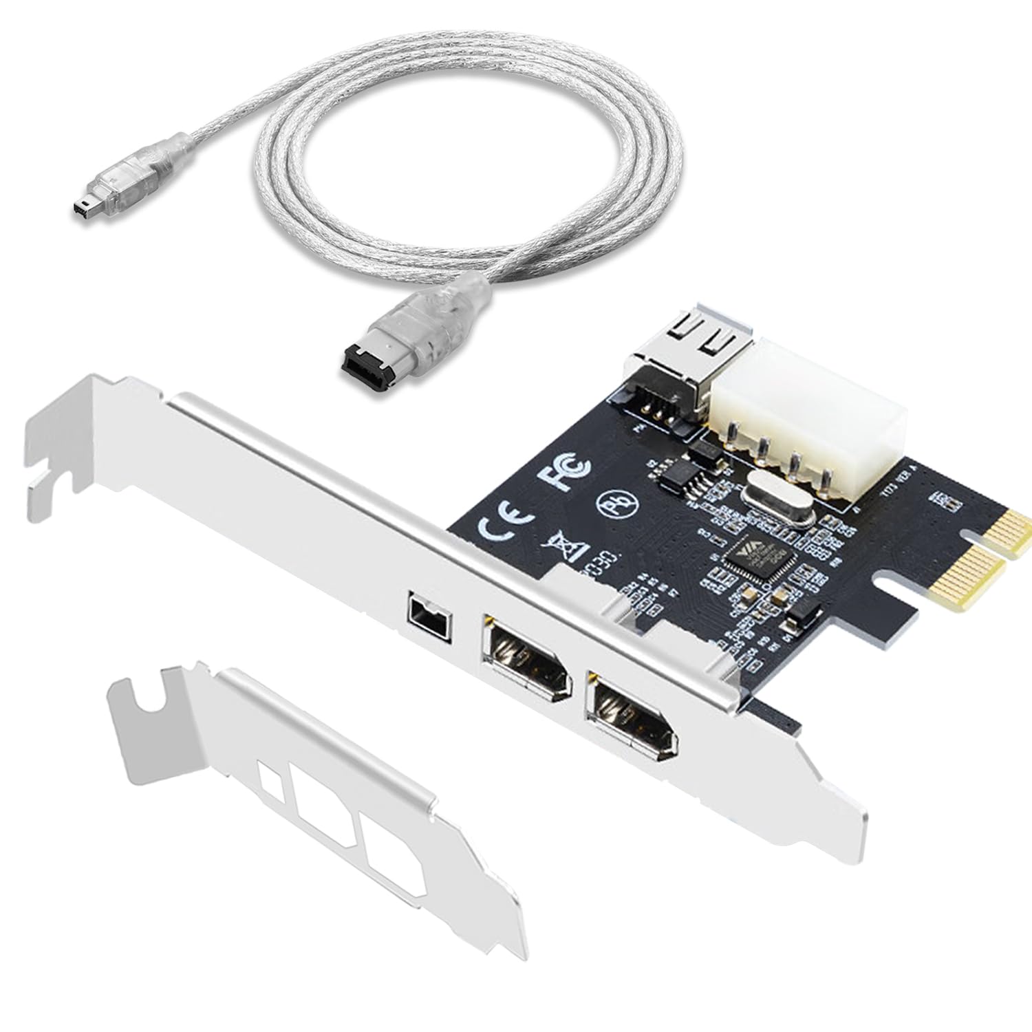 Photo 1 of Firewire Card,Internal Firewire Port Cards,1394A PCIE 4-Ports FireWire 400 Expansion Card for Windows Desktop PCs