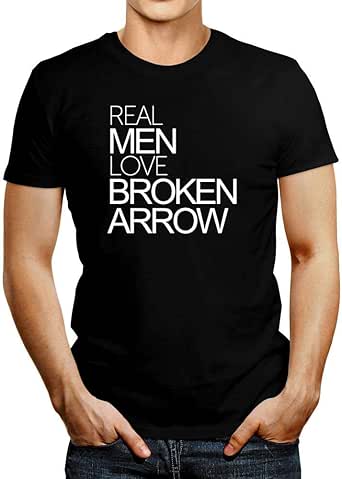 Amazon.com: Idakoos Real Men Love Broken Arrow Bold T ...