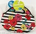 BYO Rambler Neoprene Lunch Bag Floral Black Stripes Flowers