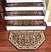 Dean Premium Carpet Stair Treads - Classic Keshan Chocolate Brown 31