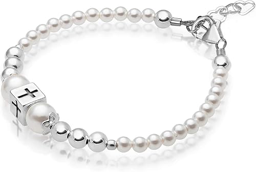 girls christening bracelet