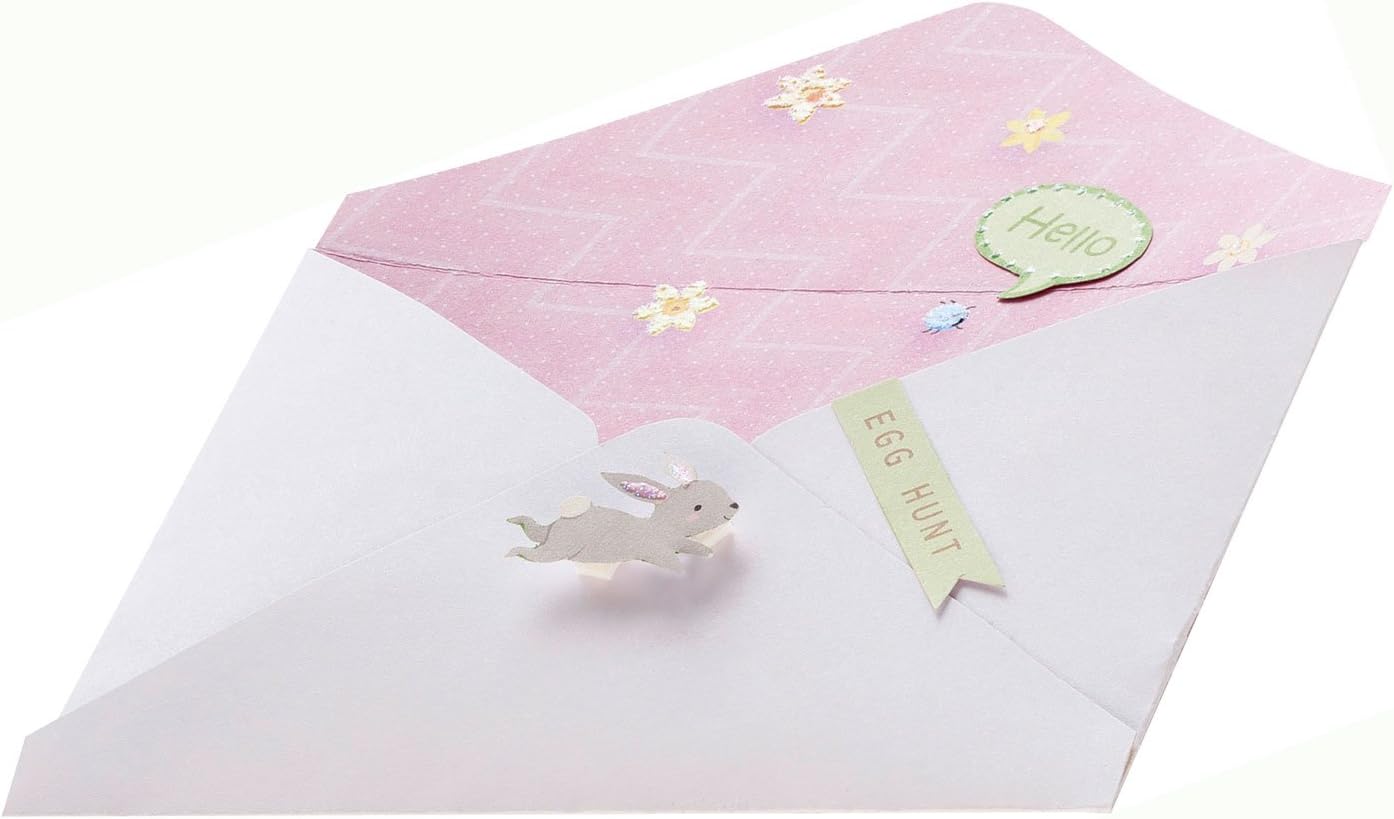 folia 11749 Design Paper Pad Spring/Easter DIN A4 165 g/m² 12 Sheets Illustrated Paper with Glitter Application - Image 5