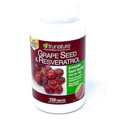 trunature Grape Seed and Resveratrol, 150 Tablets