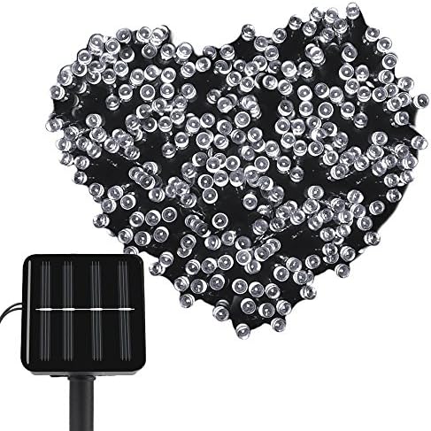 ELlight 8 Modes ,22m 72ft 200LED Fairy String Lights, Solar Powered Christmas Lights,Cool White, Waterproof, Holiday Patio,Party,Christmas Decor