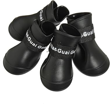 black rain boot booties