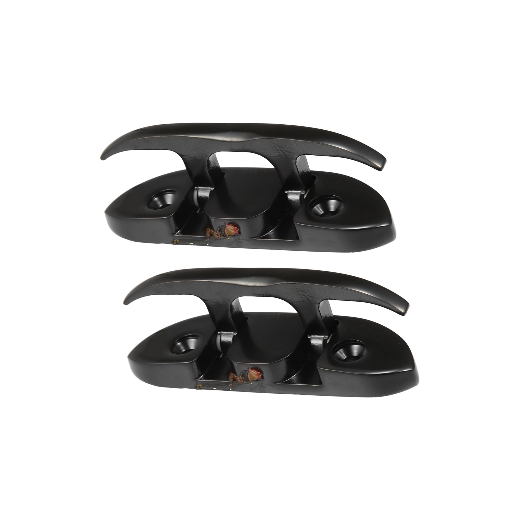 Partuto 2 Pcs 5" 120mm Stainless Steel Boat Flip Up Dock Cleat Handle Black Replacement