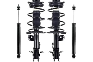 PM Auto Front-Rear Set 4 Quick Complete Strut-Shock Replacement For 2014-2019 Nissan Sentra