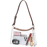 Wuflyover Clear Bag for Stadium Events - Adjustable Strap Clear Shoulder Bag for Concerts & Sports, Game Day Approved