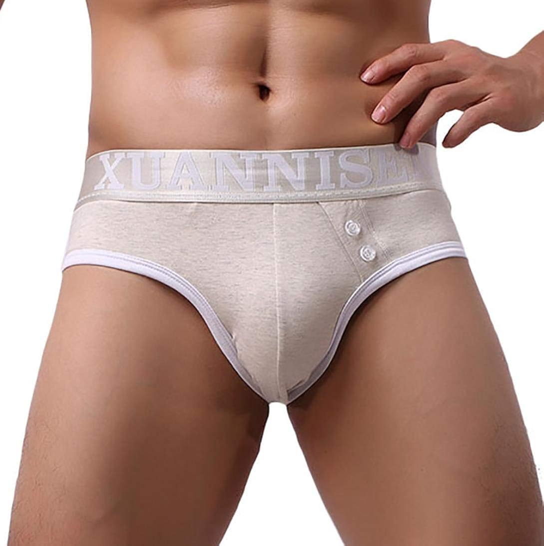Men's Slip Underpants Elastic Comfortable Soft Breathable Briefs Panty