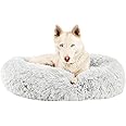 Best Friends by Sheri The Original Calming Donut Cat and Dog Bed in Shag Fur, Machine Washable, High Bolster, Multiple Sizes