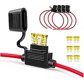 TSUGAMI 5PCS Inline Fuse Holder, 10/12/14 AWG Gauge Copper Wire, Waterproof ATC/ATO Blade Fuse, Automotive Accessories Univer