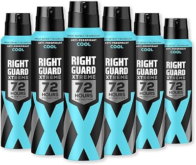 Right Guard Xtreme Cool Anti-Perspirant Spray 6 x 150 ml Multipack