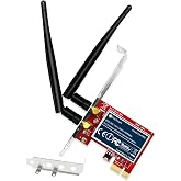 FebSmart Wireless N 2.4GHz 300Mbps PCIE Wireless Network Adapter for Windows 11, 10, 8.1, 8, 7, XP (32/64bit), Windows Server and Linux PCs, PCIE WiFi Card, PCIE WiFi Adapter (FS-N300)