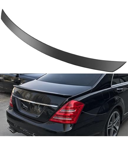 Gloss Black Spoiler For Mercedes E-Class W211 (2003-2009) - Trunk Lip Rear Spoiler