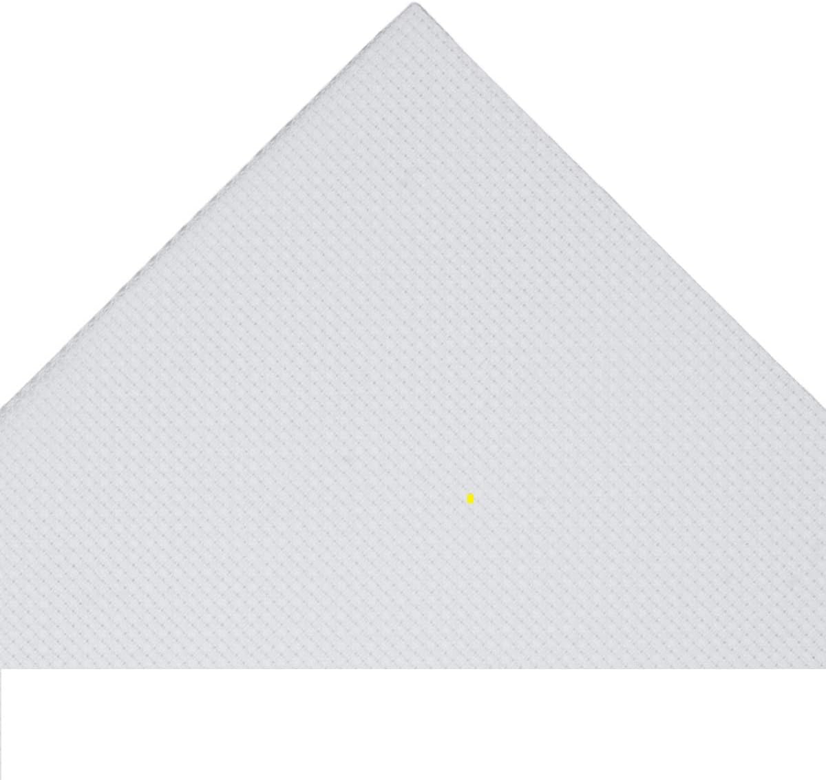 Aida 14 Count White Cross Stitch Fabric 100% Cotton (100 x 75cm(39 x 30in))