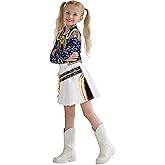 ADJSYDD Girl 3PCS Singer Costume Stage Outfits Kids Cosplay Set Party Playwear