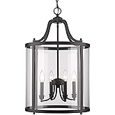 Golden Lighting Payton 4-Light Pendant in Matte Black